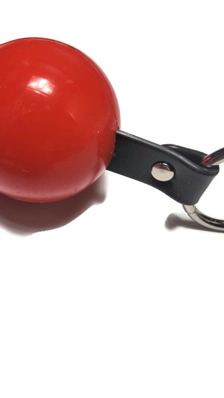 Ultra Comfort Ballgag with PVC black strap -Lockable -Vegan