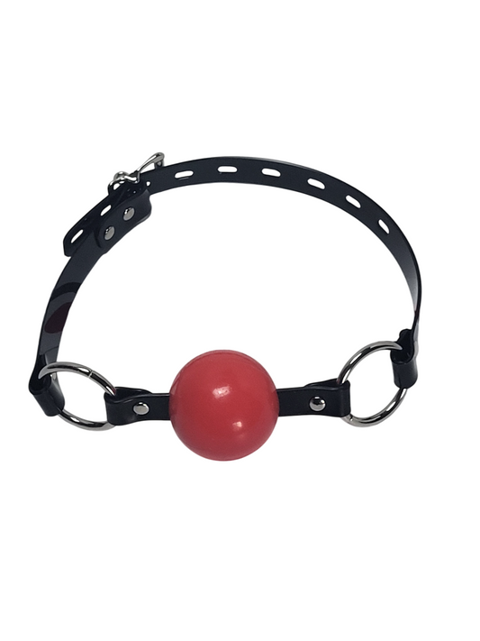 Squishy Red Ballgag with ultracomfort strap - Lockable