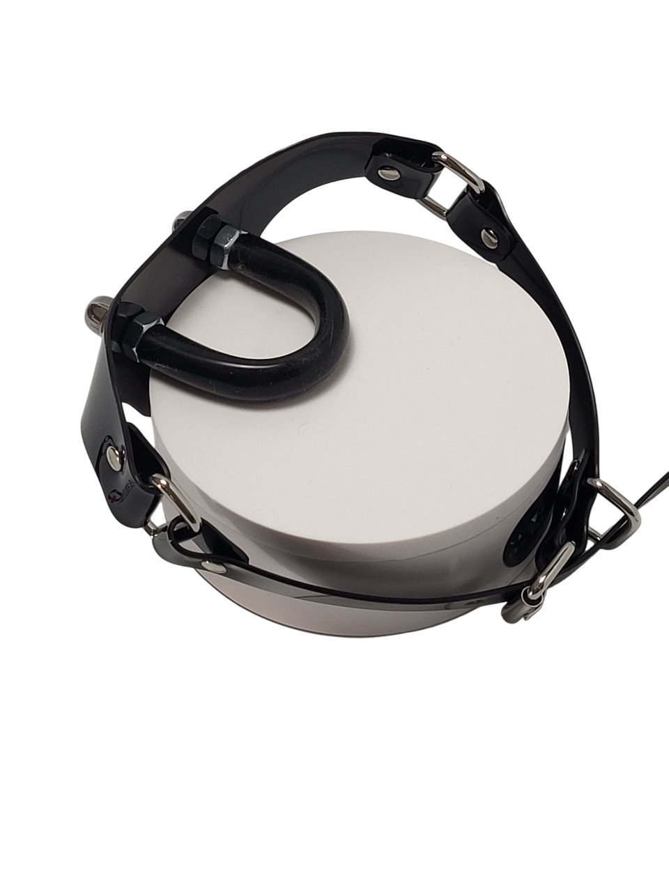 U Shape Panel Gag in black PVC