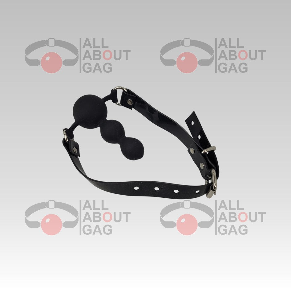 Dildo ballgag Silicon PVC Black strap – Display Model (Photo Sample) – Used