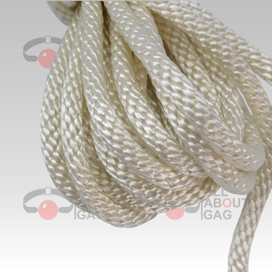 White braided bondage rope