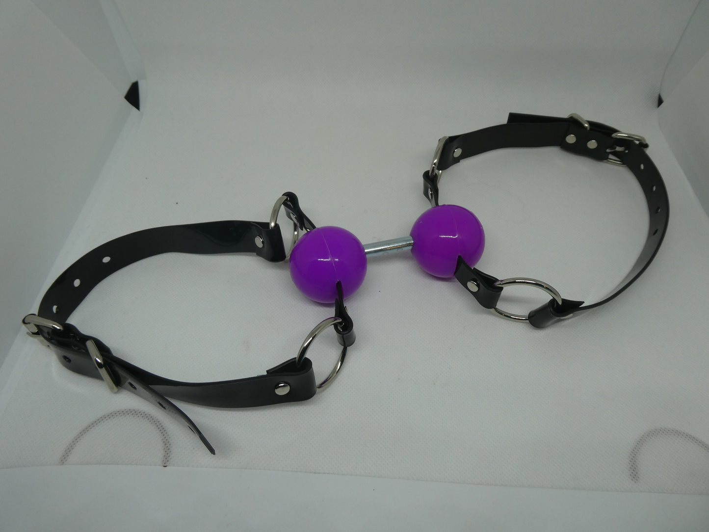 Double ballgag -Lockable - Vegan