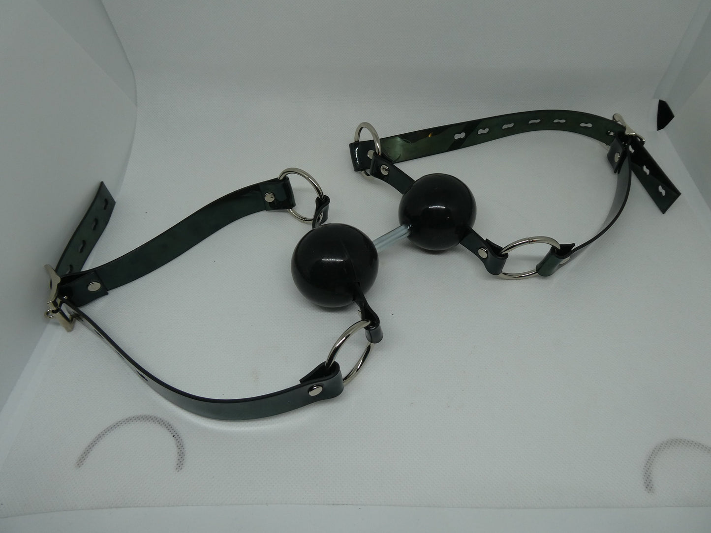 Double ballgag -Lockable - Vegan