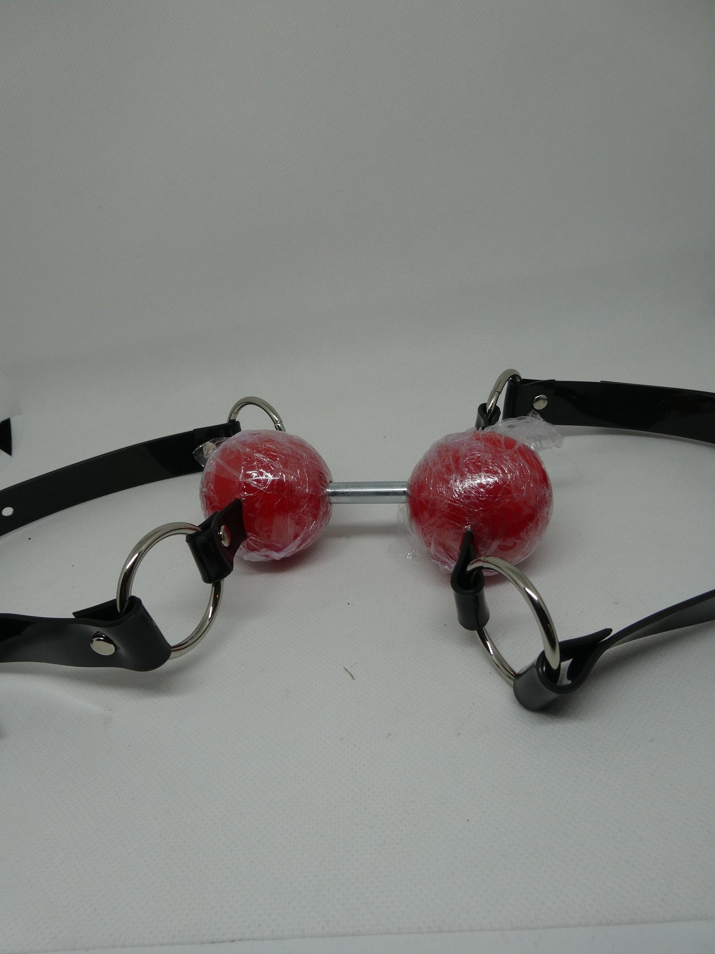 Double ballgag -Lockable - Vegan