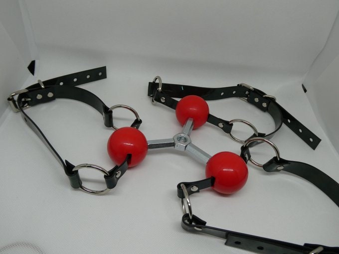 Triple ballgag -Lockable - Vegan