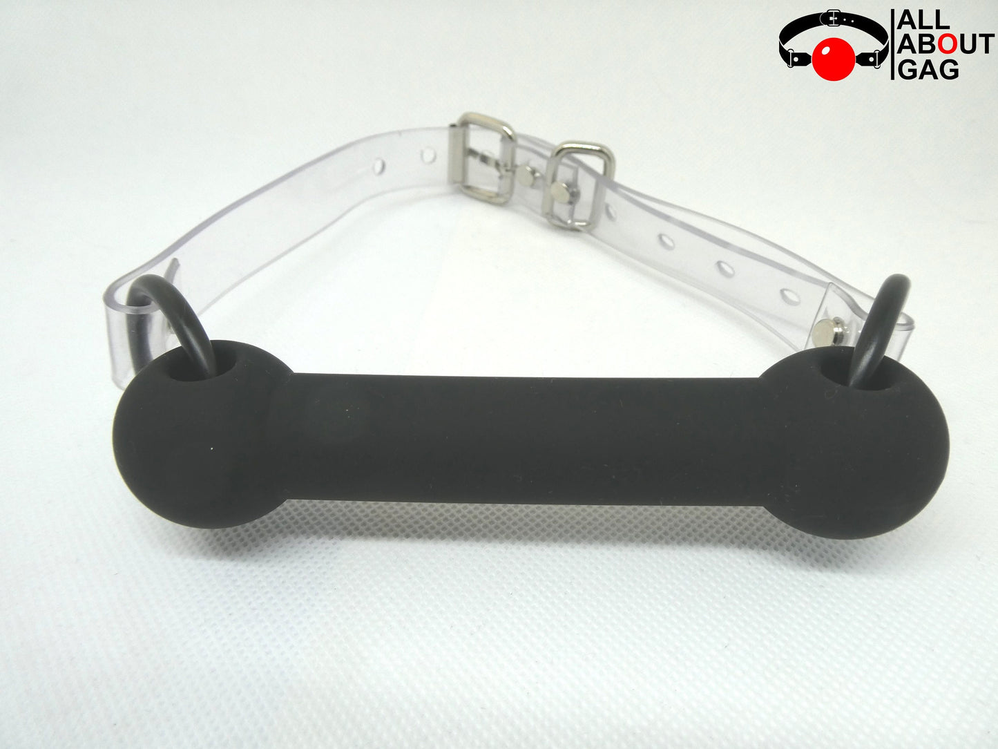 Bite gag with PVC strap -Lockable - Vegan