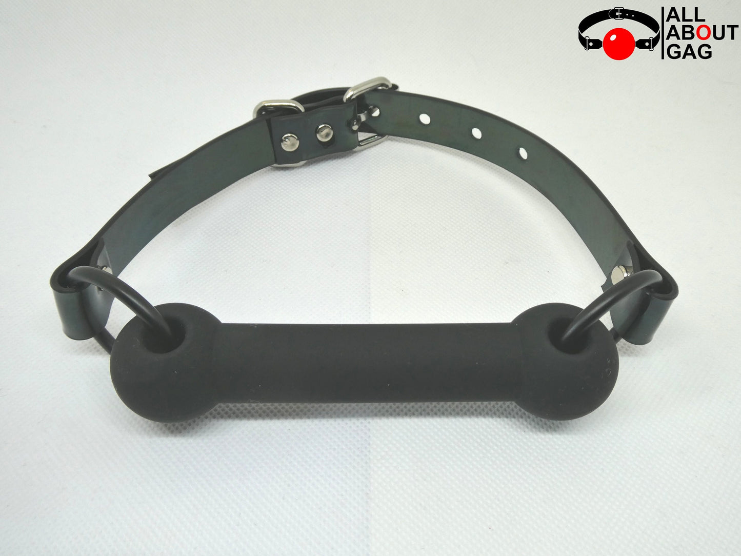 Bite gag with PVC strap -Lockable - Vegan