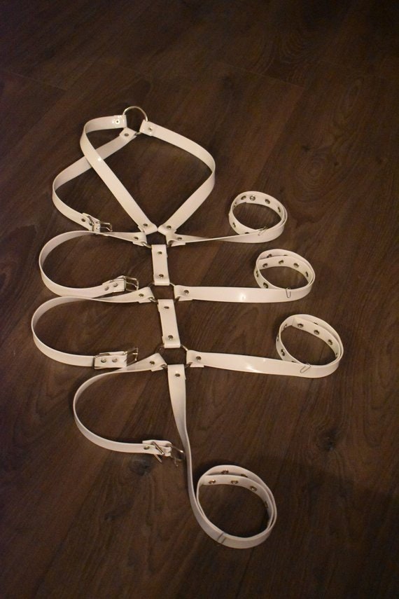 White PVC Bodyharness