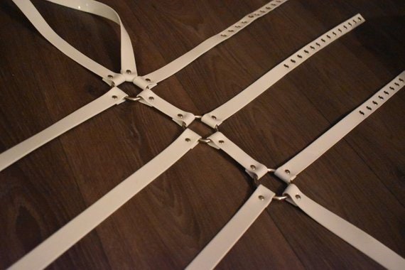 White PVC Bodyharness