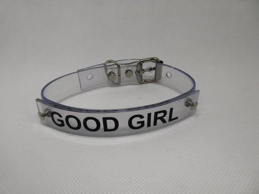 Clear thin neck collar