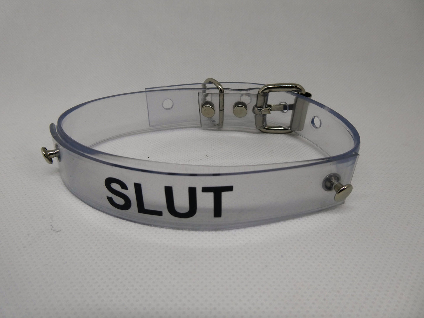 Clear thin neck collar