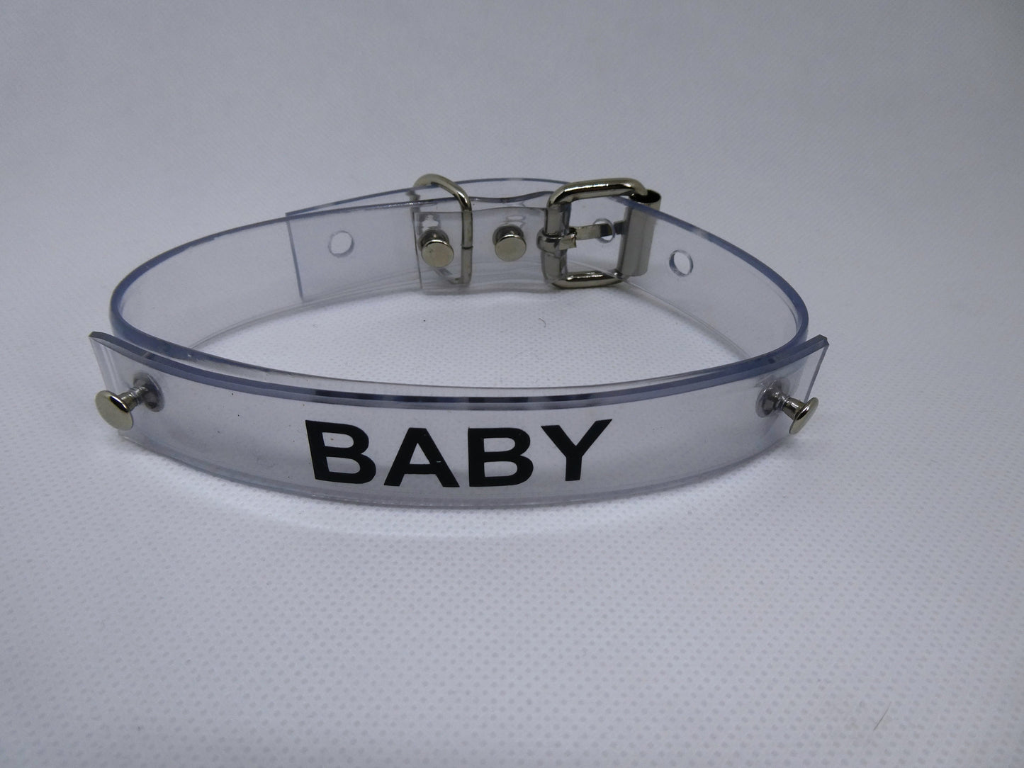Clear thin neck collar
