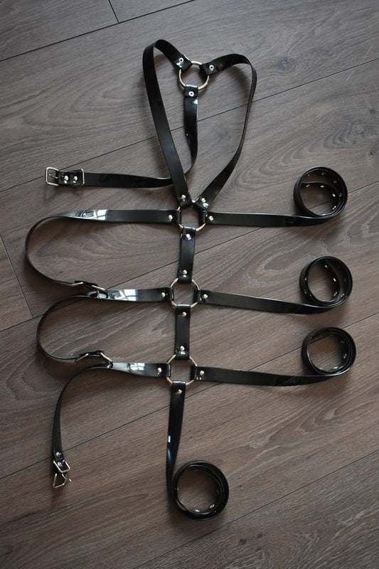 Black PVC Bodyharness