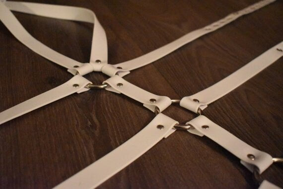 White PVC Bodyharness
