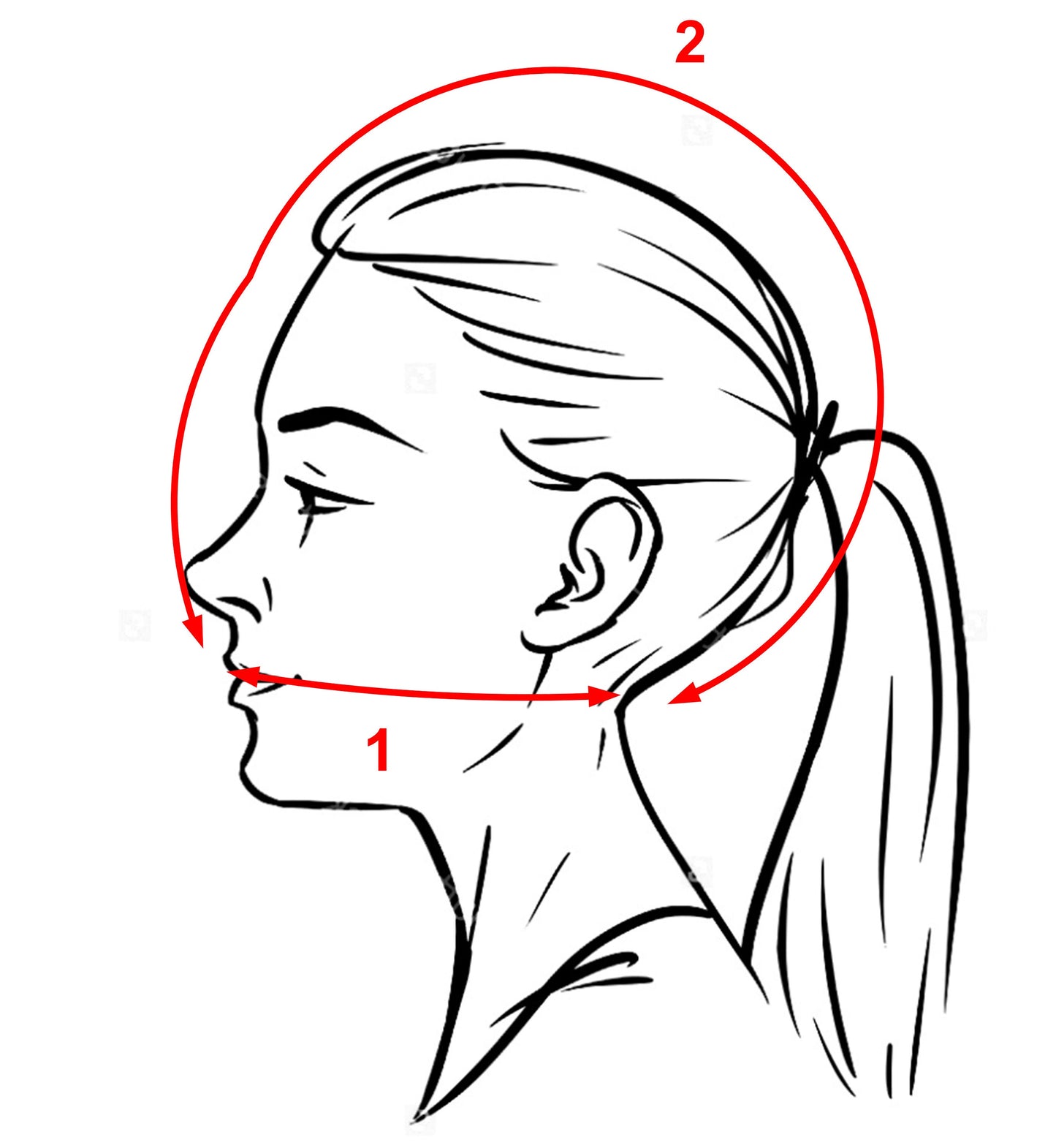 Red muzzle ballgag with PVC strap -Lockable -Vegan