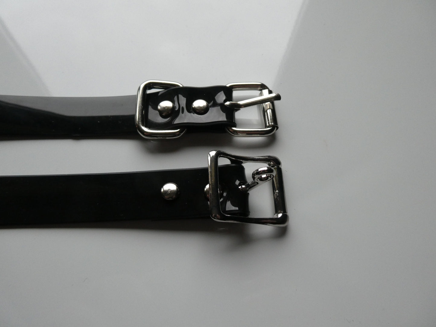 D ring Silicon Ball Gag with PVC black strap -Lockable -Vegan