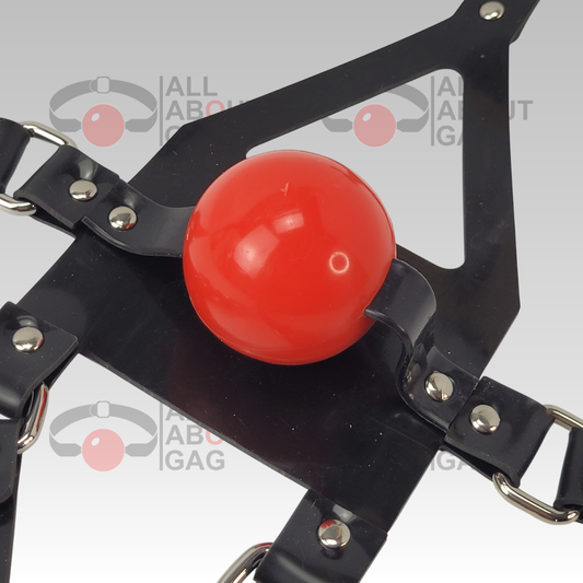 FULL Silicone Black muzzle ballgag