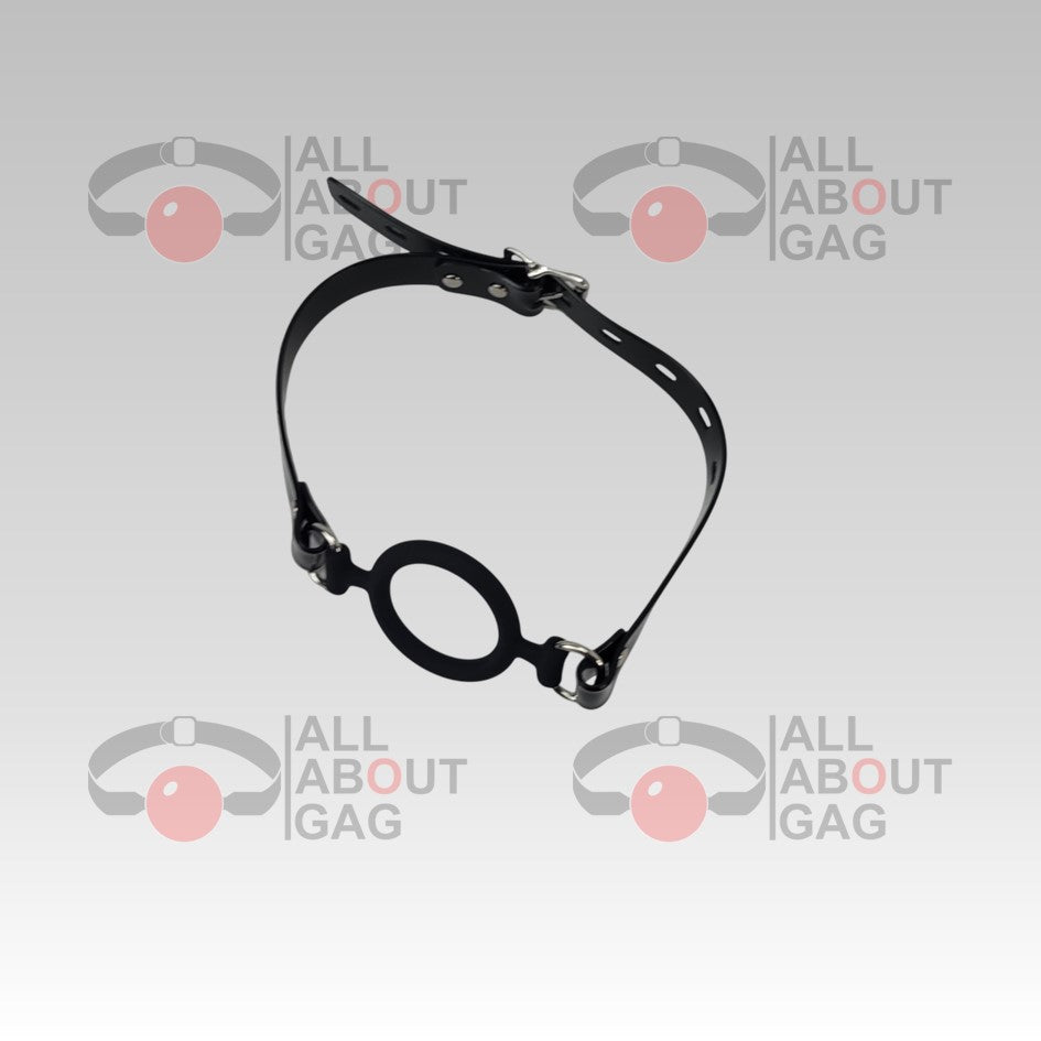 Ring gag with black PVC Strap -Lockable – Display Model (Photo Sample) – Used
