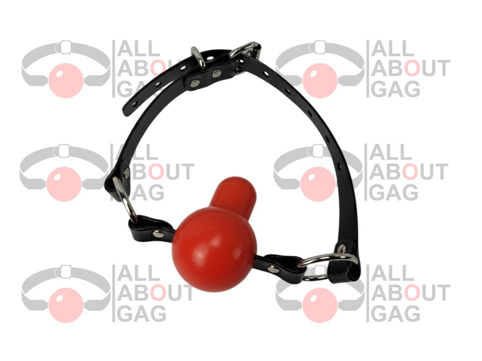 Tongue depressor Ballgag Silicone PVC Black strap Lockable