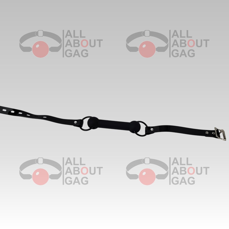 Bite gag with black PVC strap -Lockable – Display Model (Photo Sample) – Used