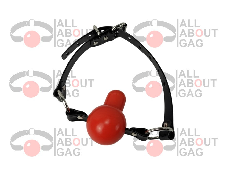 Tongue depressor Ballgag Silicone PVC Black strap Lockable