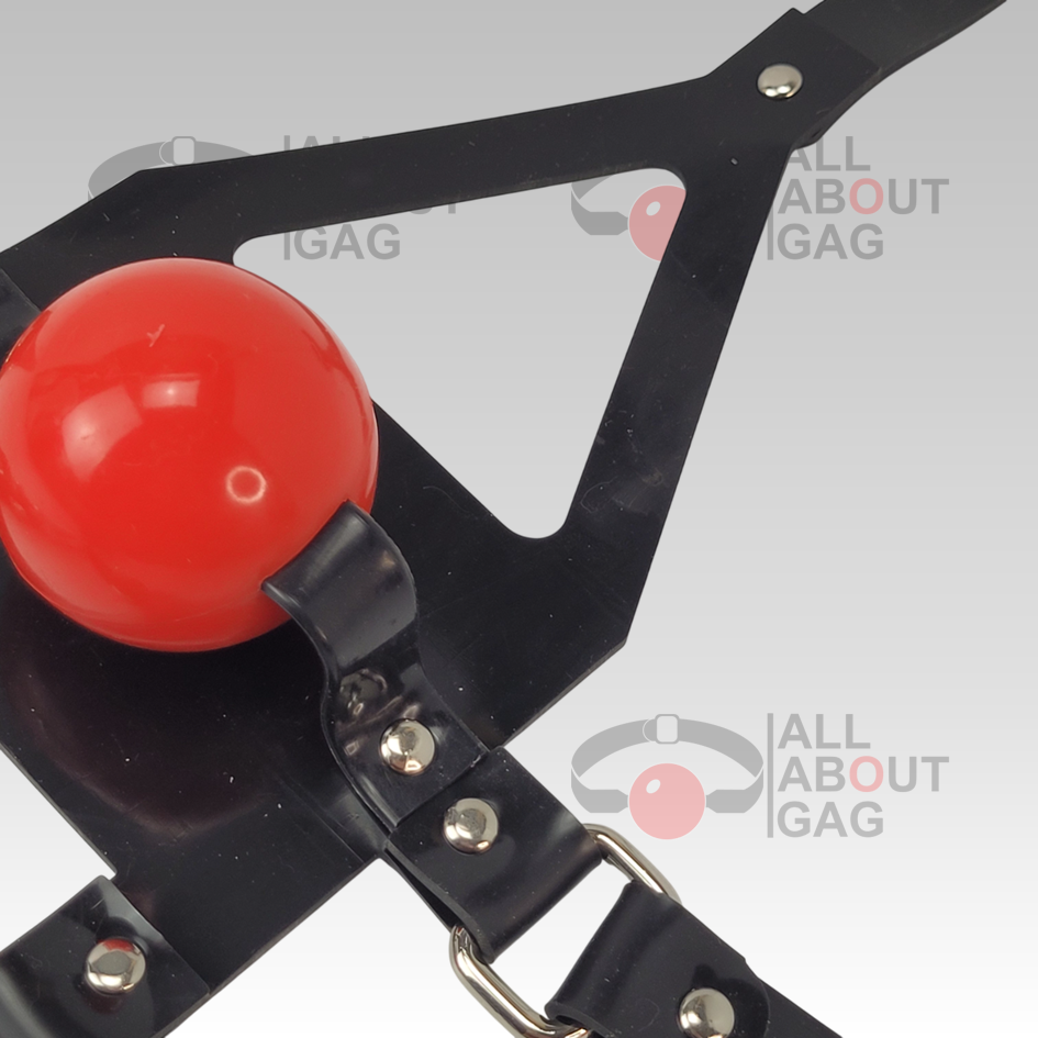 FULL Silicone Black muzzle ballgag