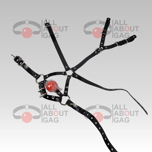 13 in 1 Harness ballgag in black PVC strap – Unclamed order