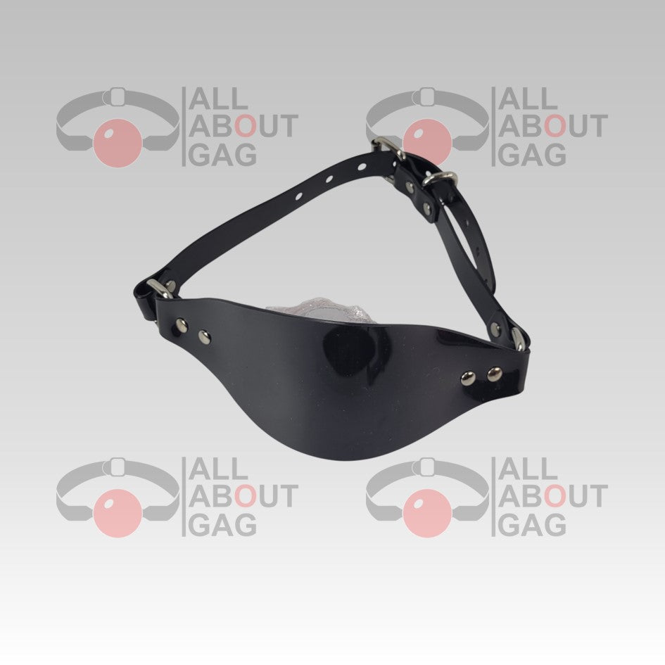 Ball Gag Panel Gag Type 2 in black PVC – Unclamed order