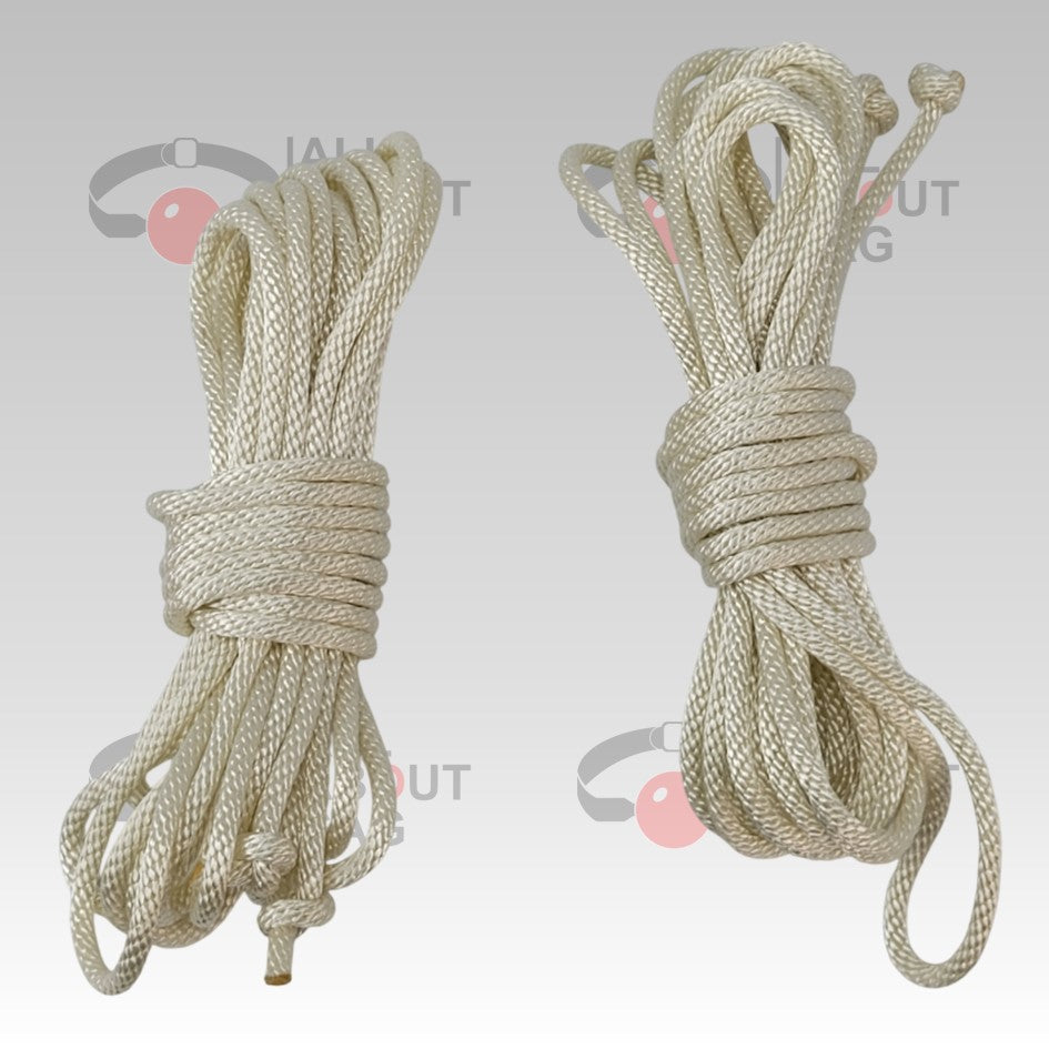 White braided bondage rope