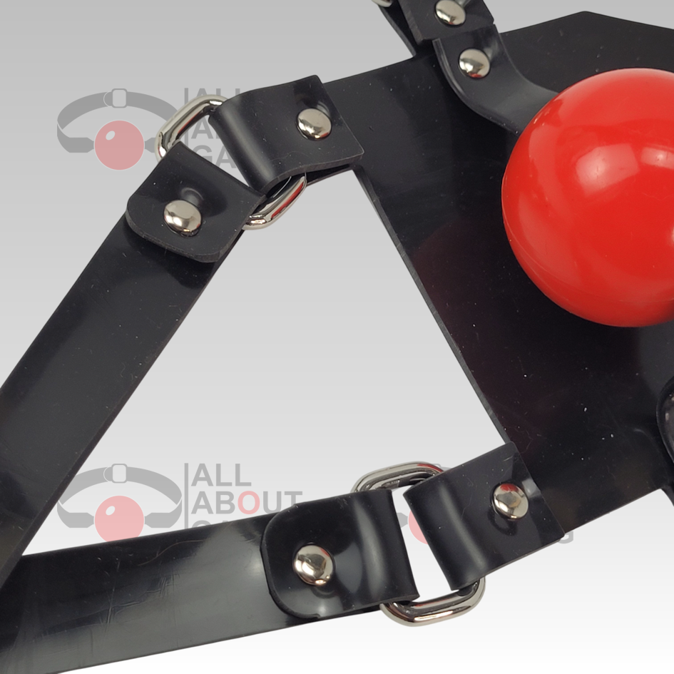 FULL Silicone Black muzzle ballgag