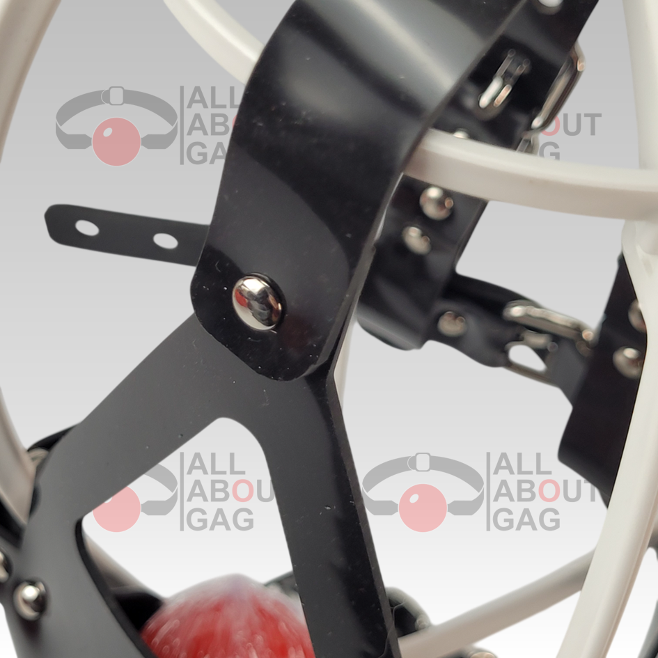 FULL Silicone Black muzzle ballgag