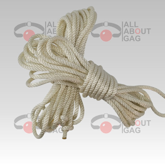 White braided bondage rope