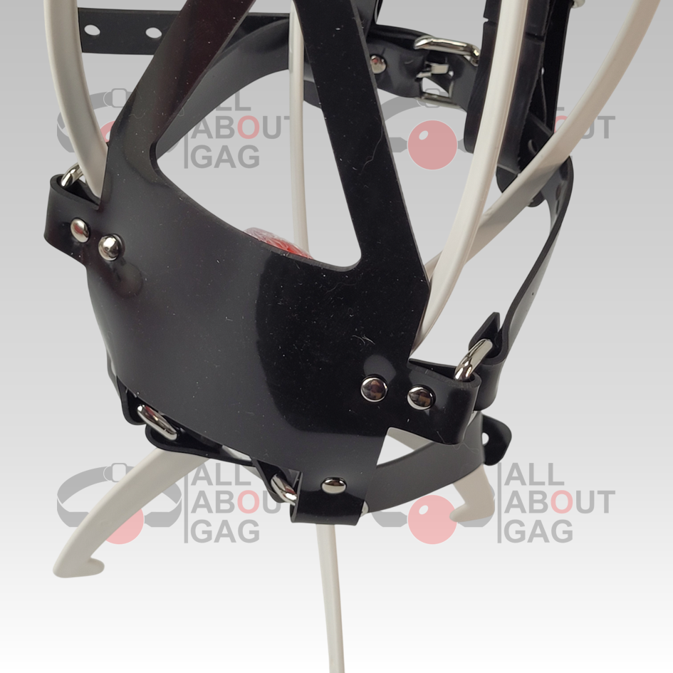 FULL Silicone Black muzzle ballgag