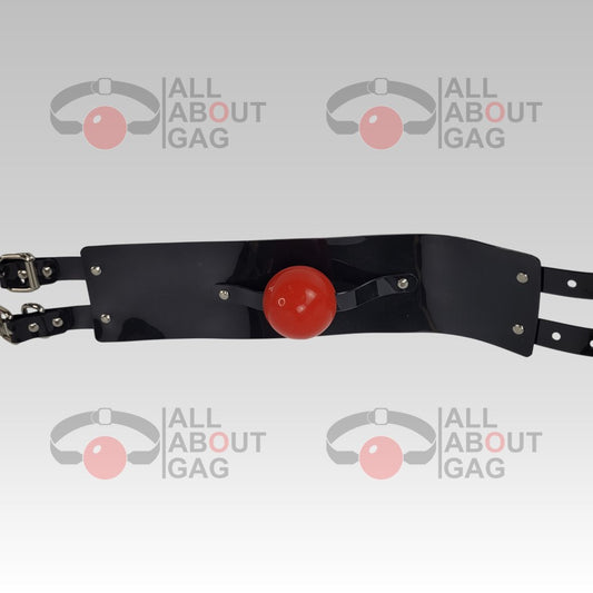 Huge Panel Gag Type 3 in black PVC