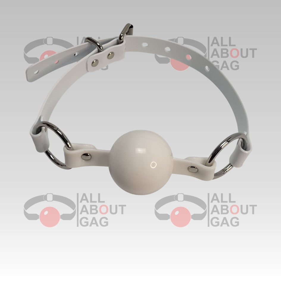 Solid white ballgag