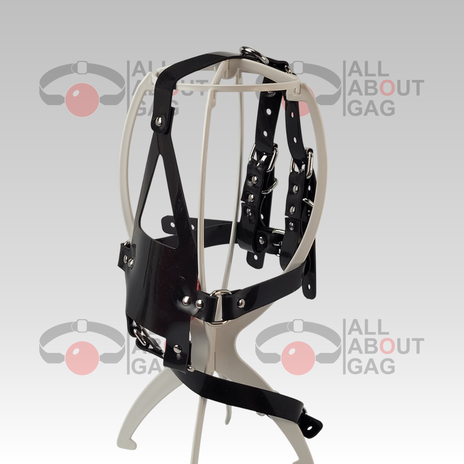 FULL Silicone Black muzzle ballgag